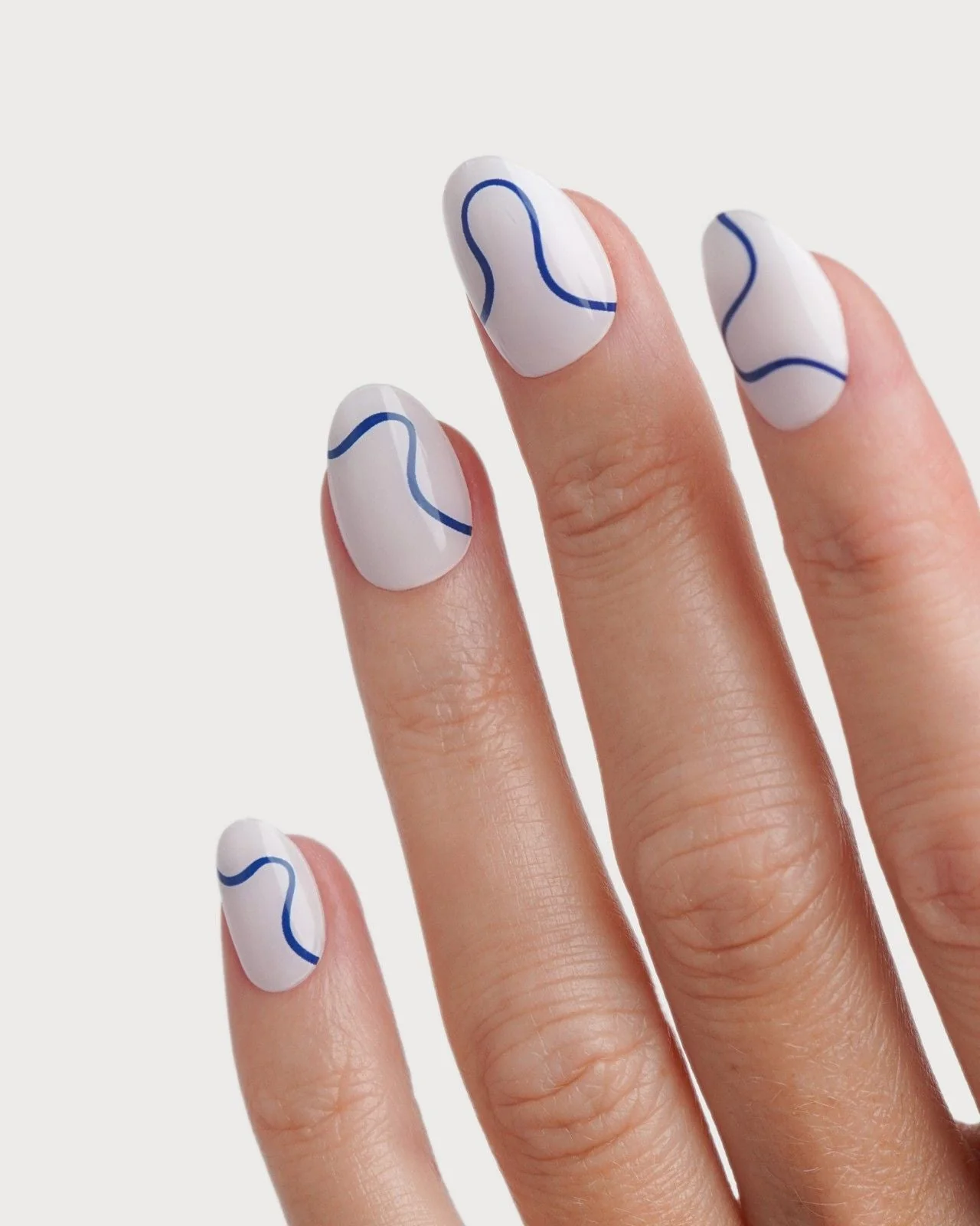 Blue Swirls UV Gel Strips - Image 2