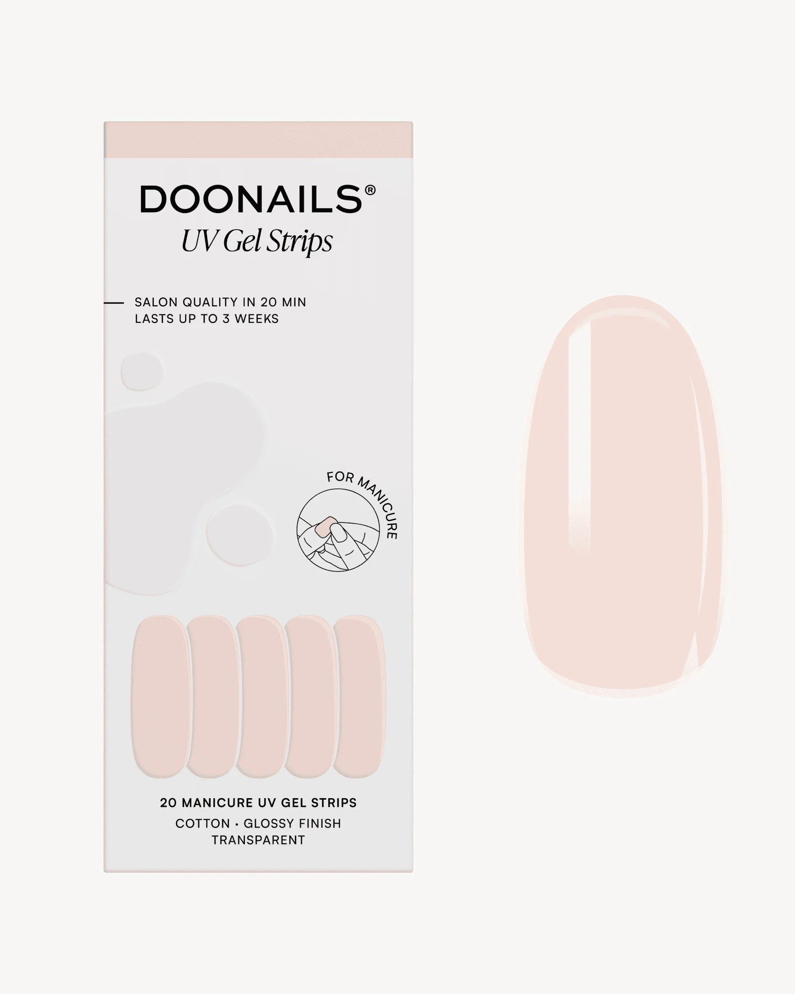 Cotton UV Gel Strips