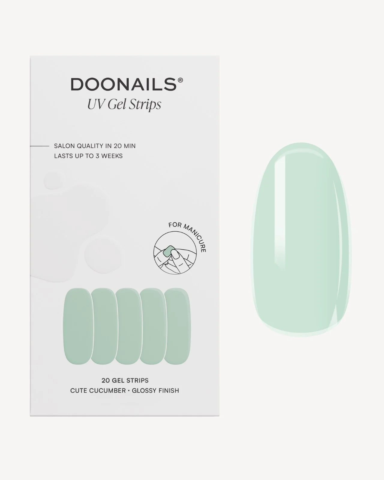 Cute Cucumber UV Gel Strips
