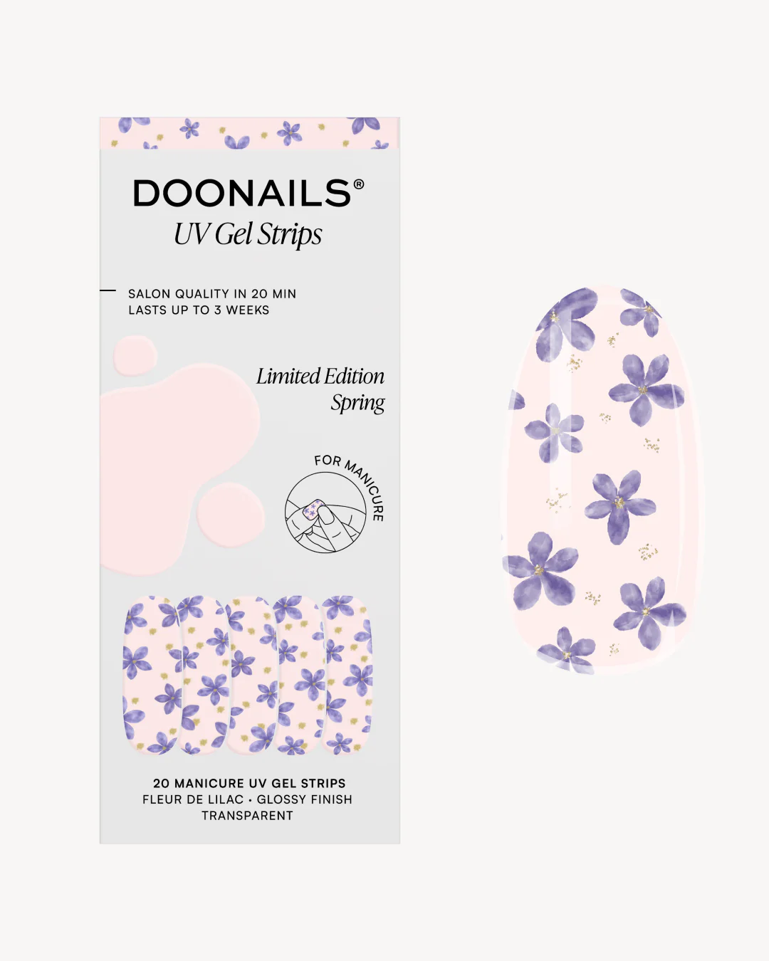 Limited Edition Fleur de Lilac UV Gel Strips