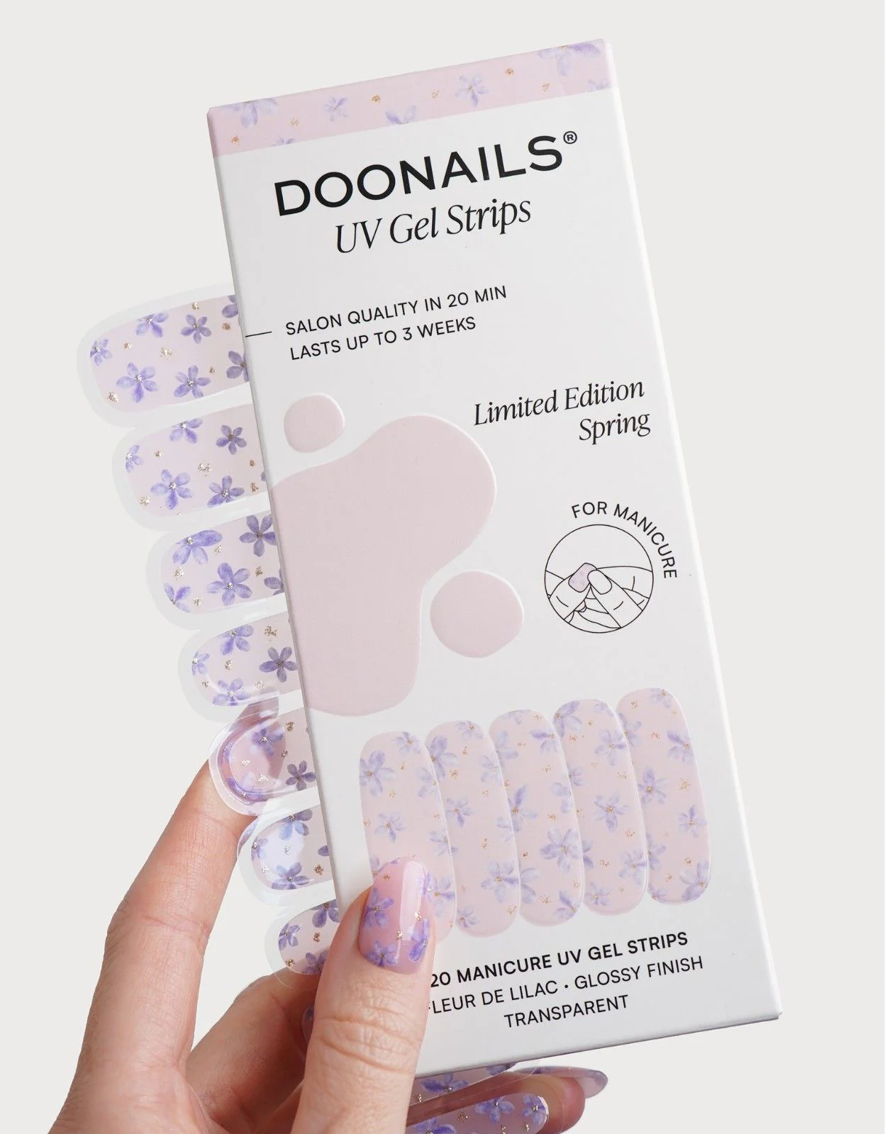 Limited Edition Fleur de Lilac UV Gel Strips - Image 3