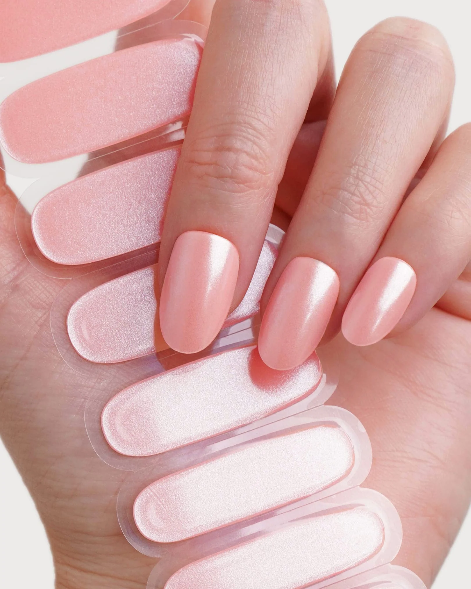 Glazed Peach UV Gel Strips - Image 5