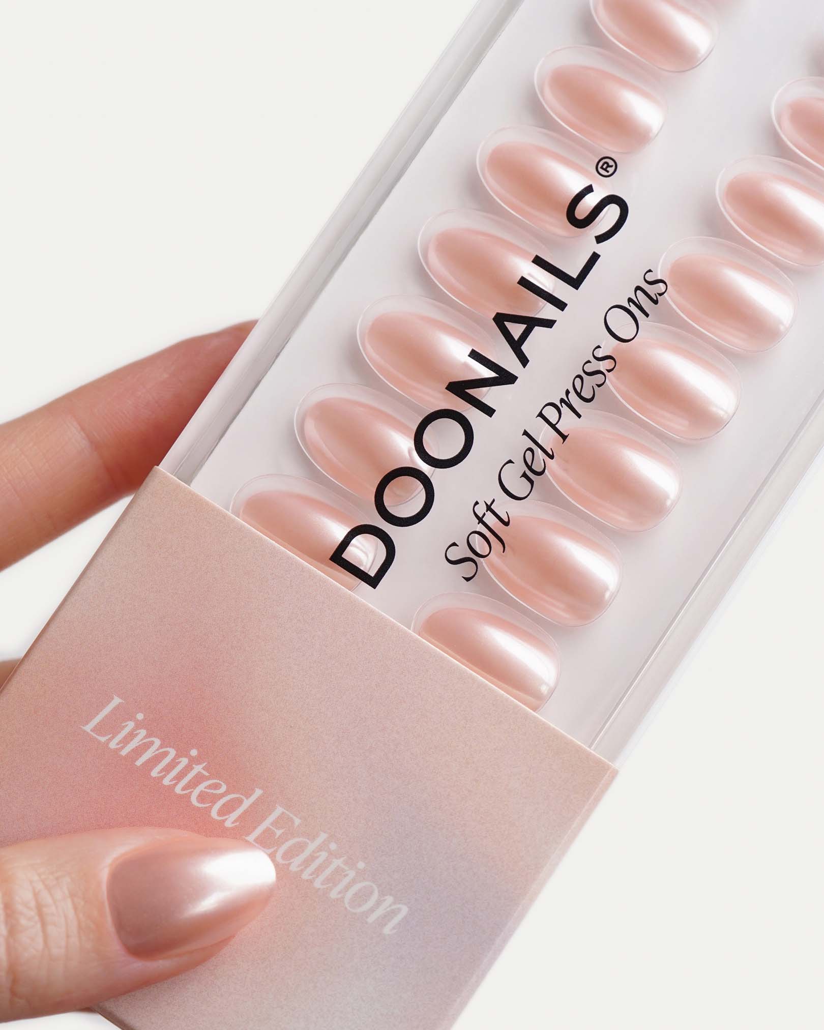 Limited Edition Glazed Rose Short Round Soft Gel Press Ons - Image 3