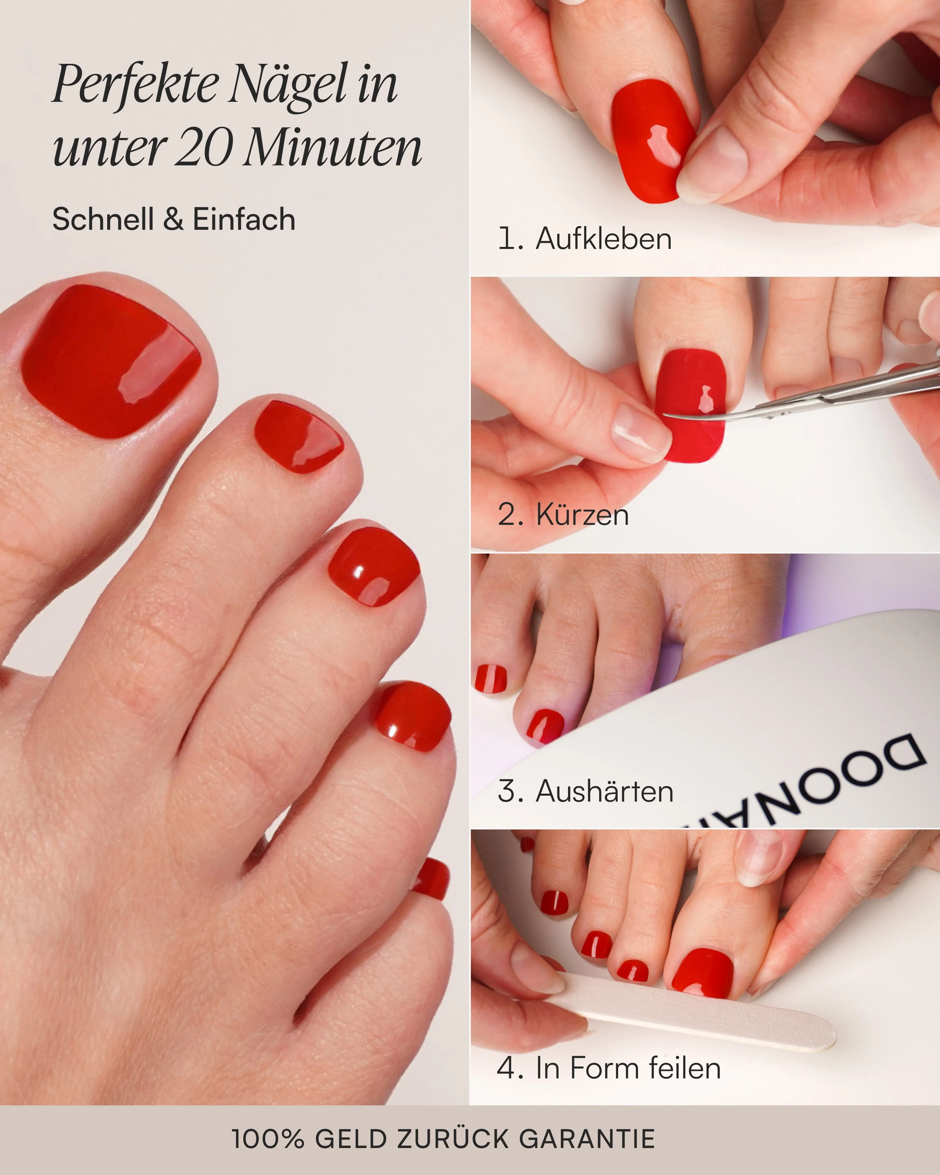 Lavender Mist Mani & Pedi Set - UV Gel Strips - Image 9