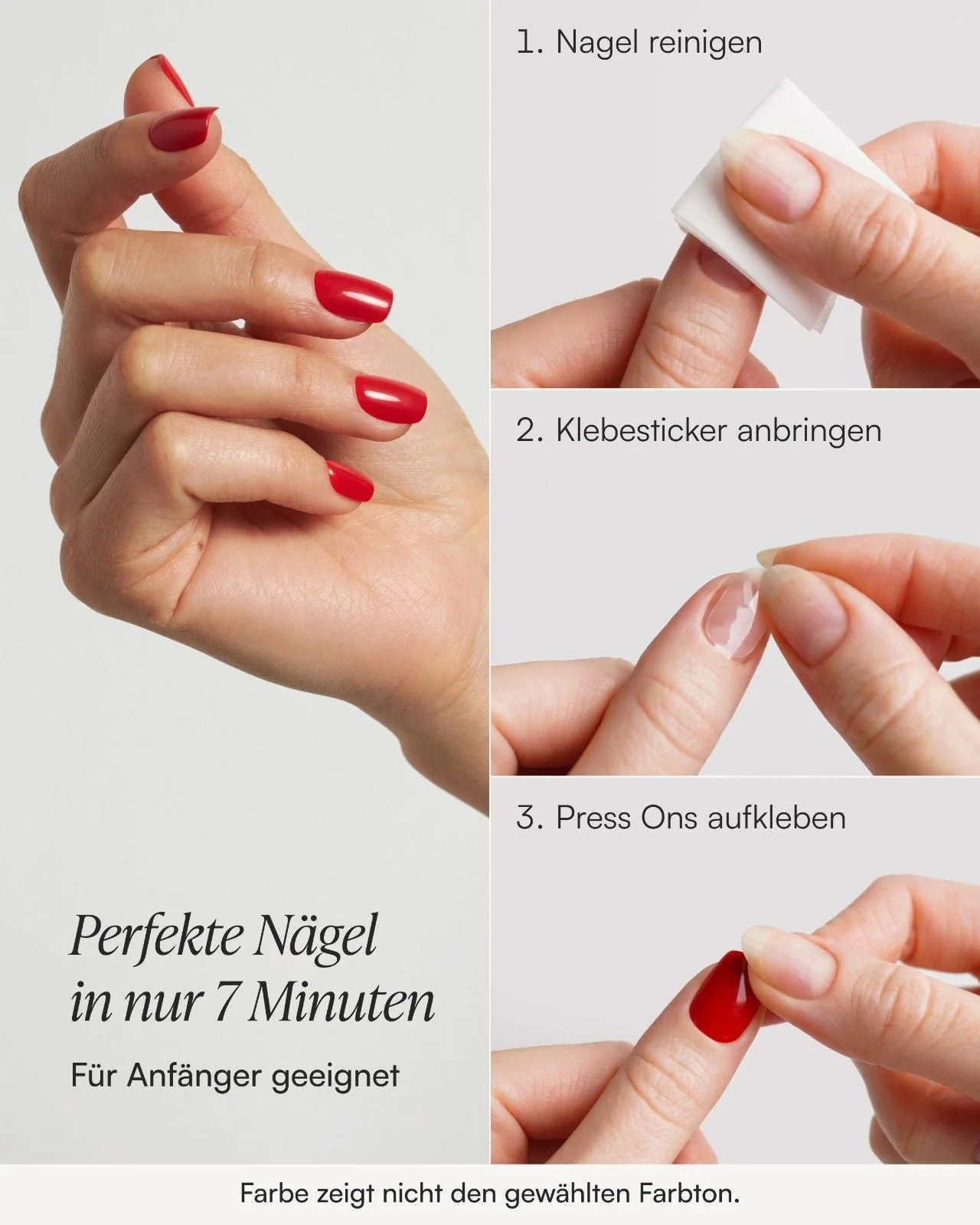 Mon Cheri Extra Short Square Mani & Pedi Set - Soft Gel Press Ons - Image 8