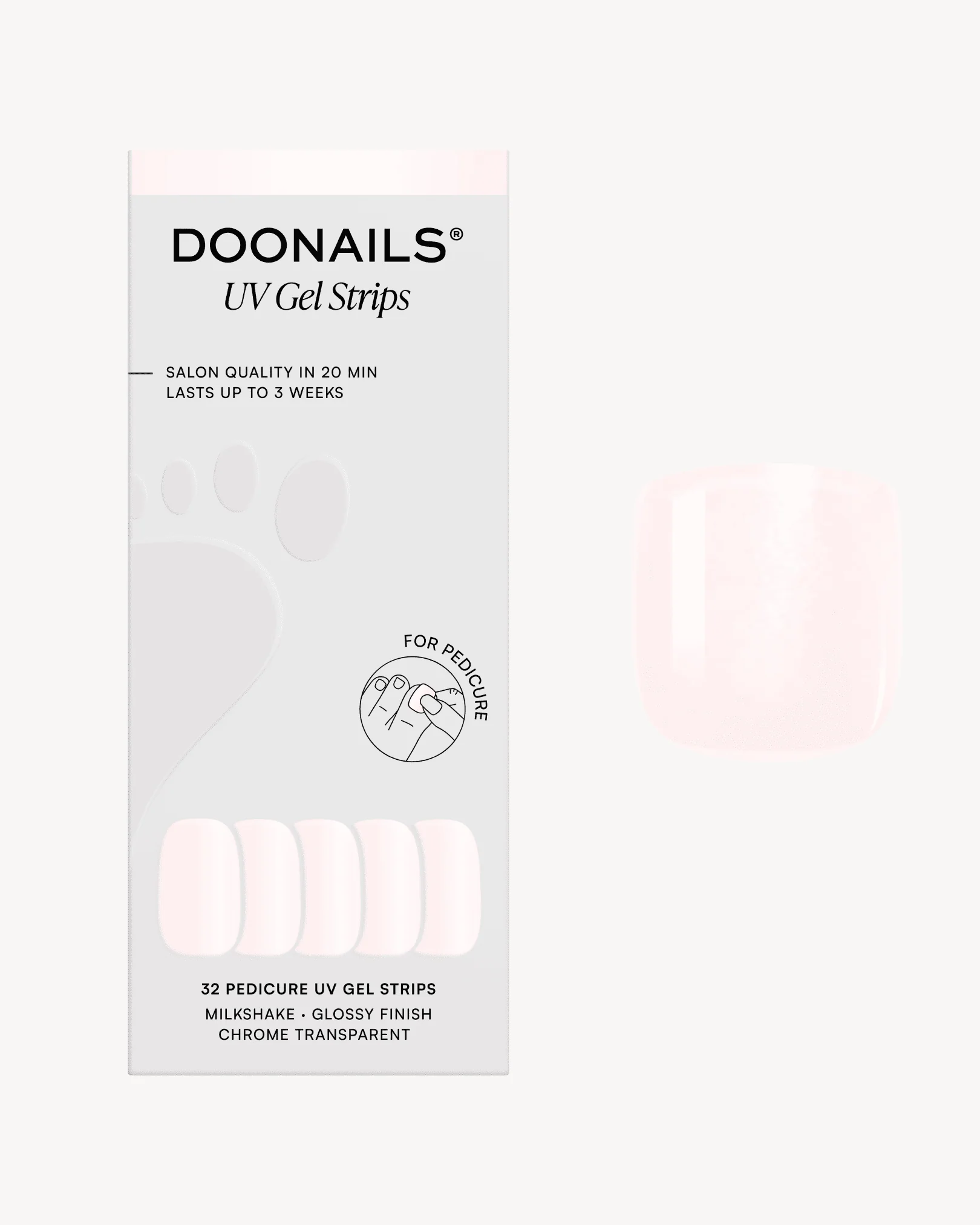 Milkshake Pediküre UV Gel Strips