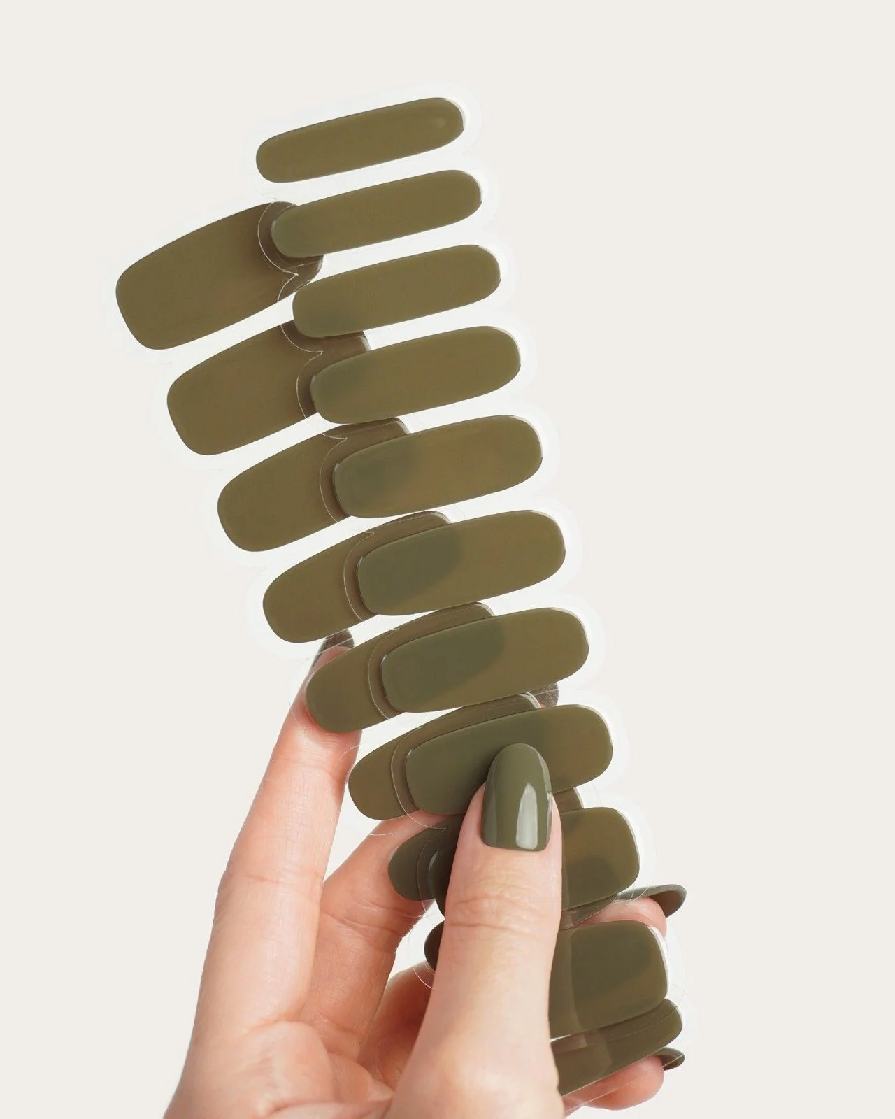 Moss Green UV Gel Strips - Image 5