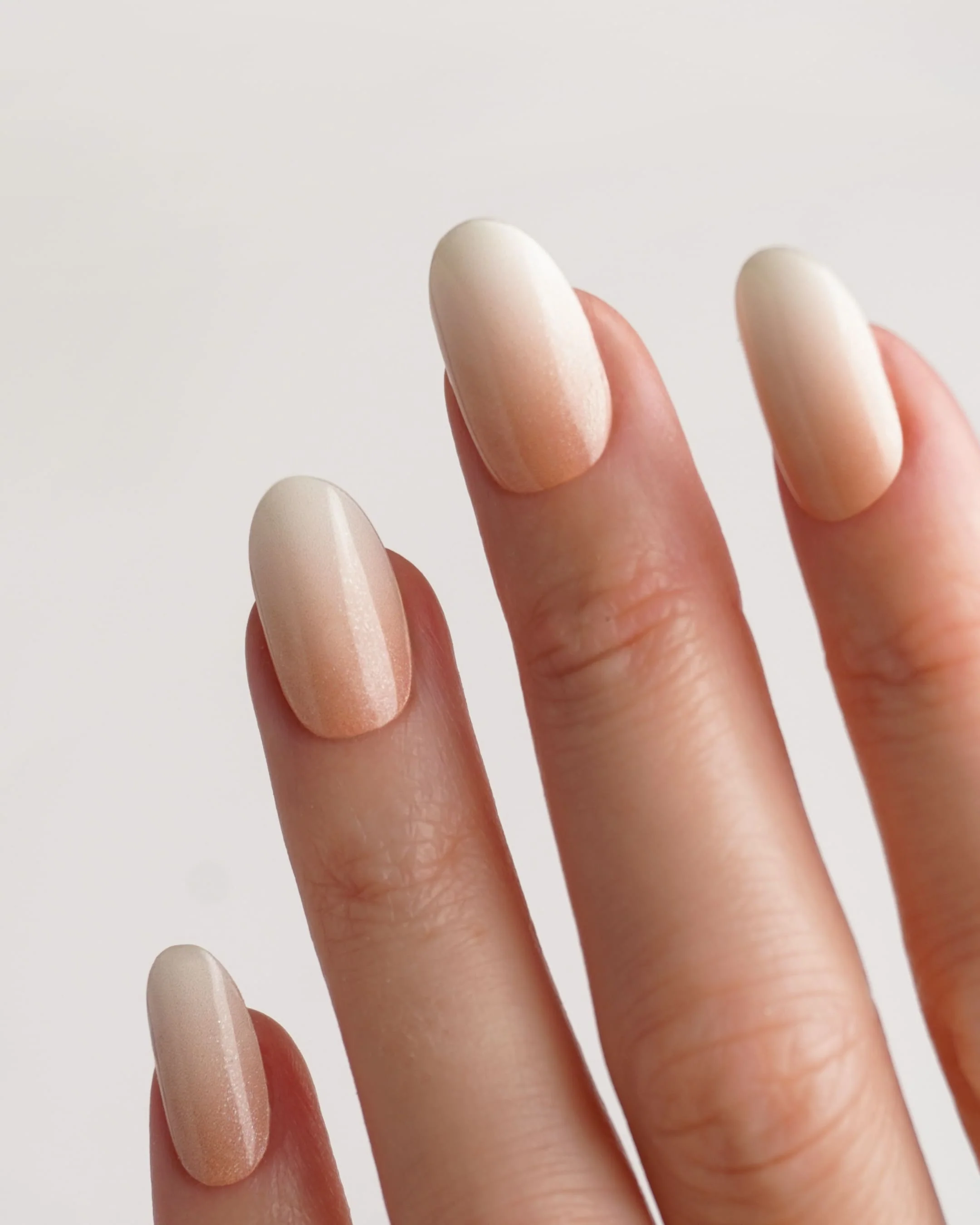Nude Glitter Babyboomer UV Gel Strips - Image 2