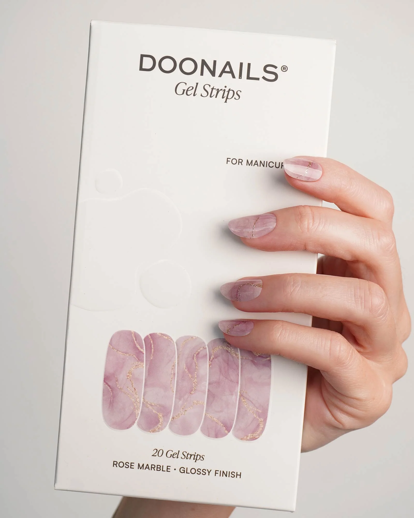 Rose Marble UV Gel Strips - Image 3