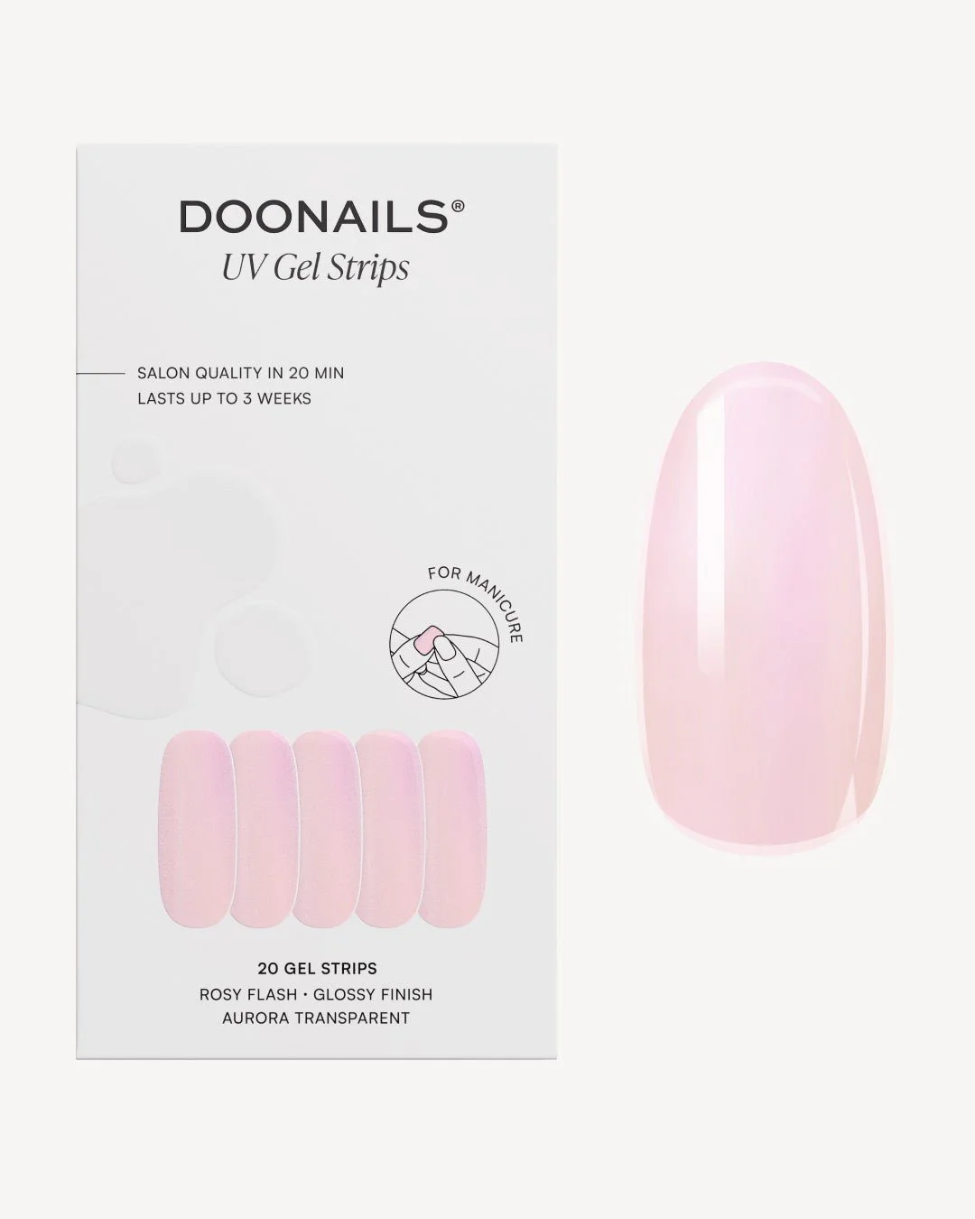 Rosy Flash UV Gel Strips