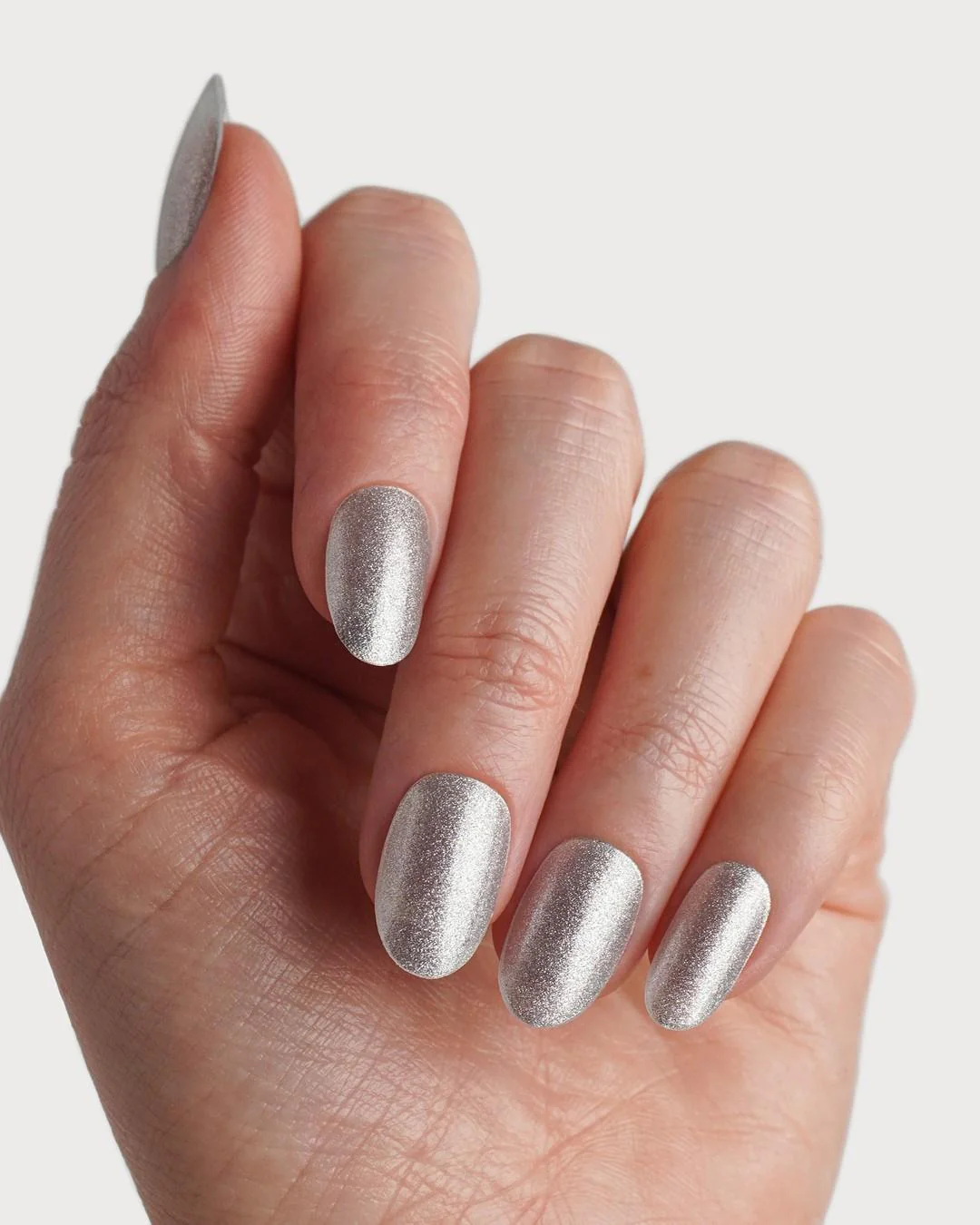 Silver Shimmer UV Gel Strips - Image 4