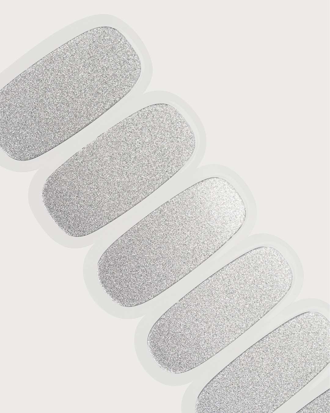Silver Shimmer UV Gel Strips - Image 5
